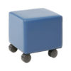 Square Ottoman with Locking Caster Wheels